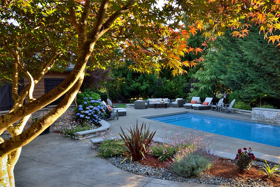 Image of a Cornelius Backyard Pool Design and Installation by Drake's 7 Dees
