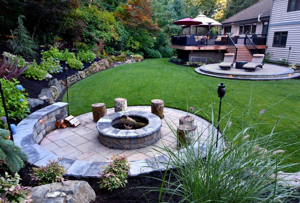 Image of a Newberg fire pit design and build project by Drake's 7 Dees