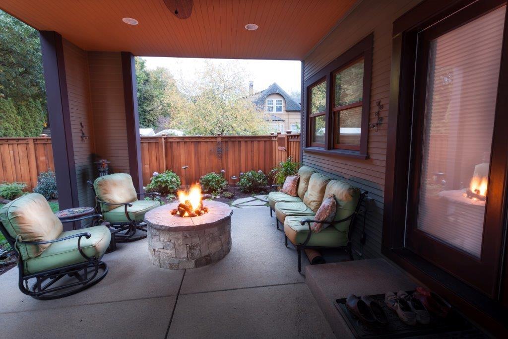 Image of a Newberg fire pit design and build project by Drake's 7 Dees
